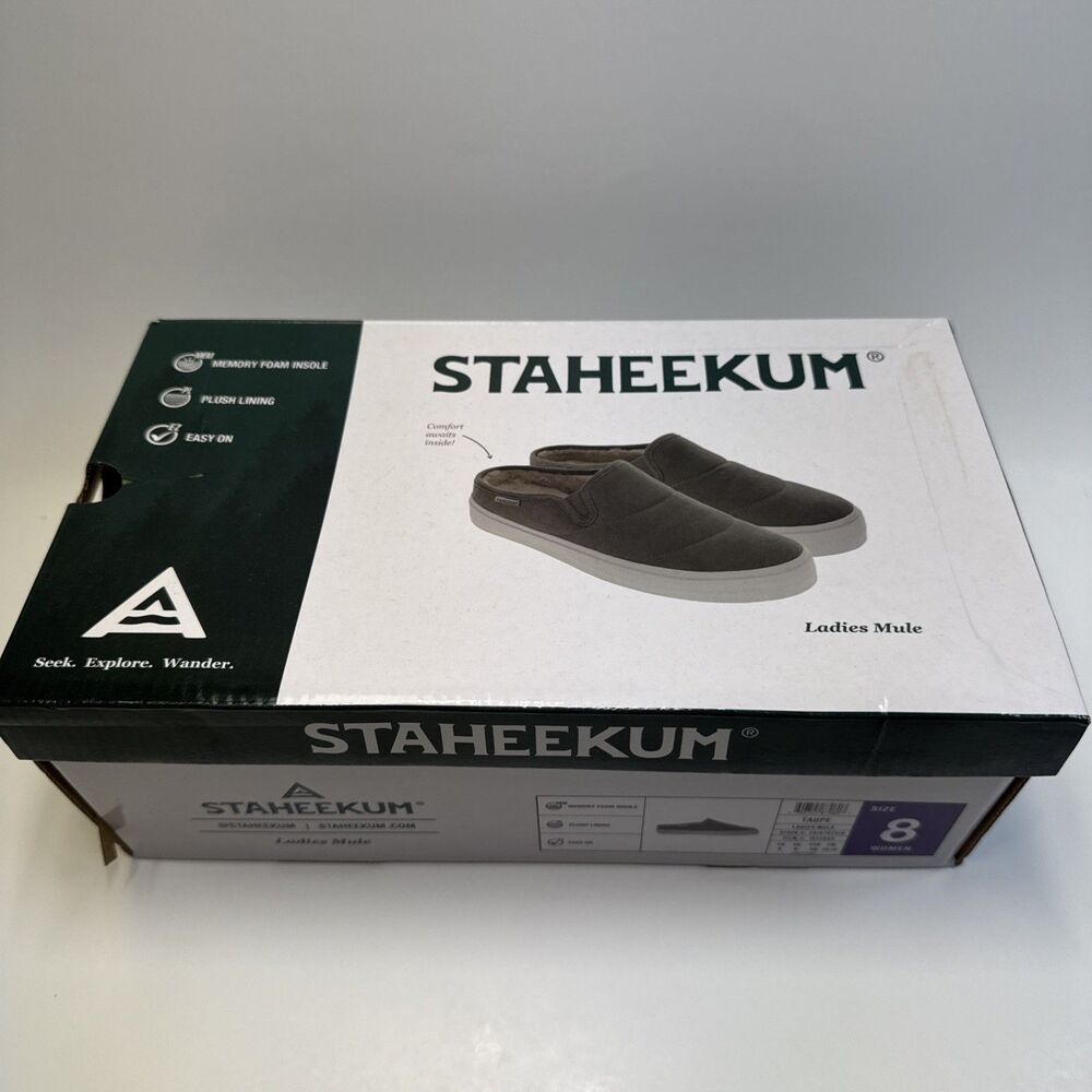 STAHEEKUM Cozy Camp Mule Comfort Slip On Shoes Women's Choose Sz 8 Brown Fleece - Picture 2 of 7